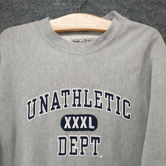 Steve & Barrys Men's Sweatshirt Gray XS Unathletic Dept Pullover Long Sleeve - Picture 3 of 11